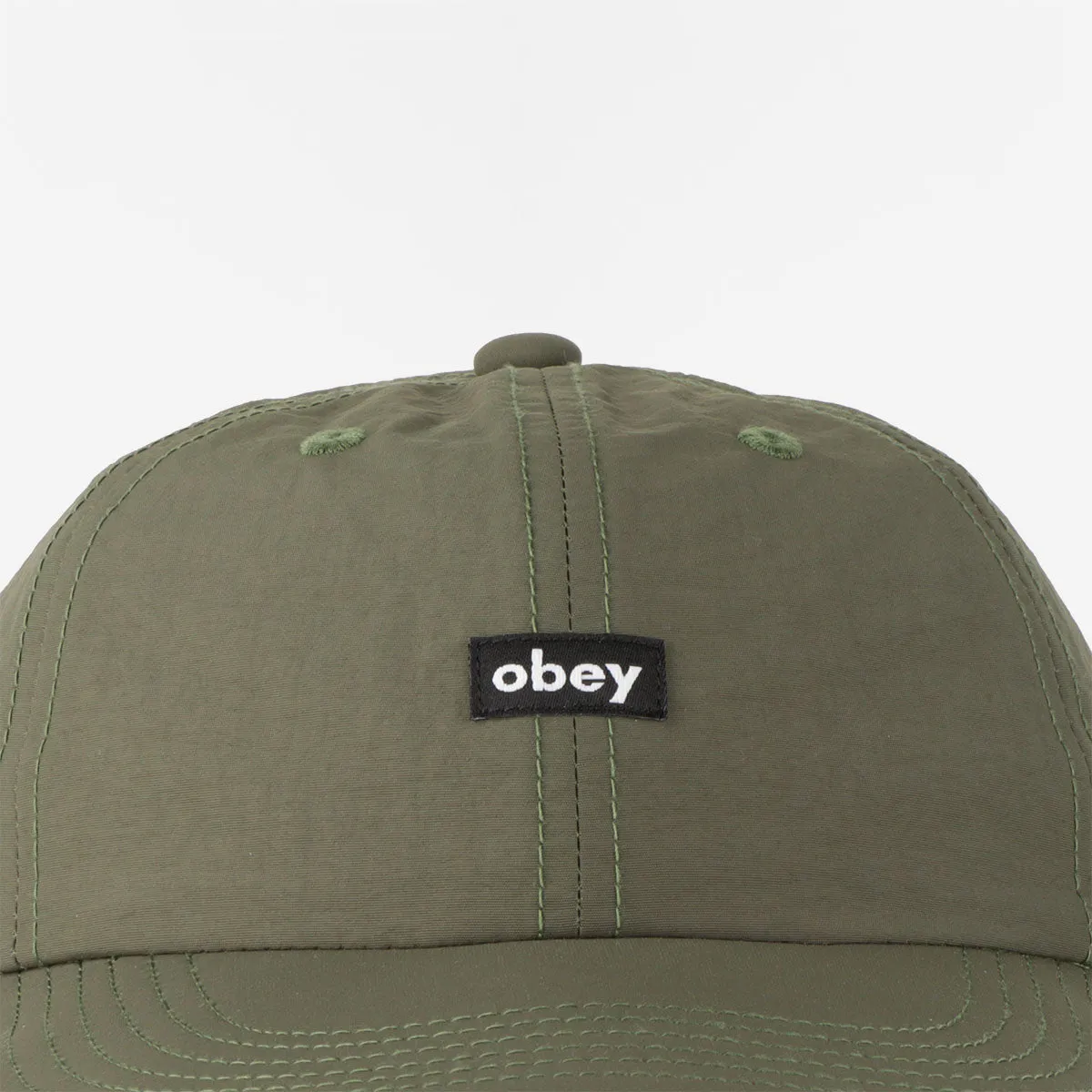 OBEY Lowercase Nylon 6 Panel Strapback Cap