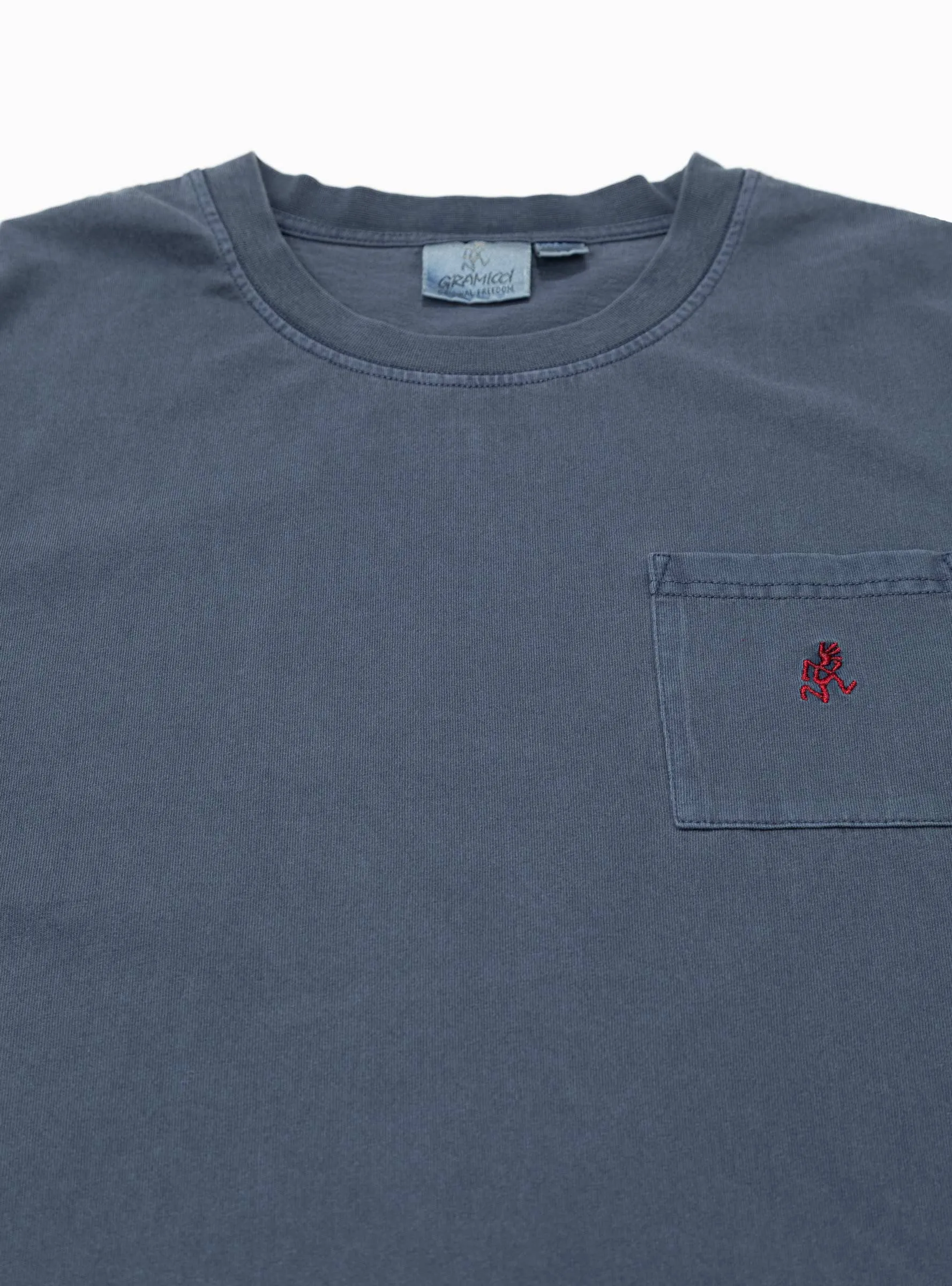 One Point Pigment Dyed T-shirt Navy