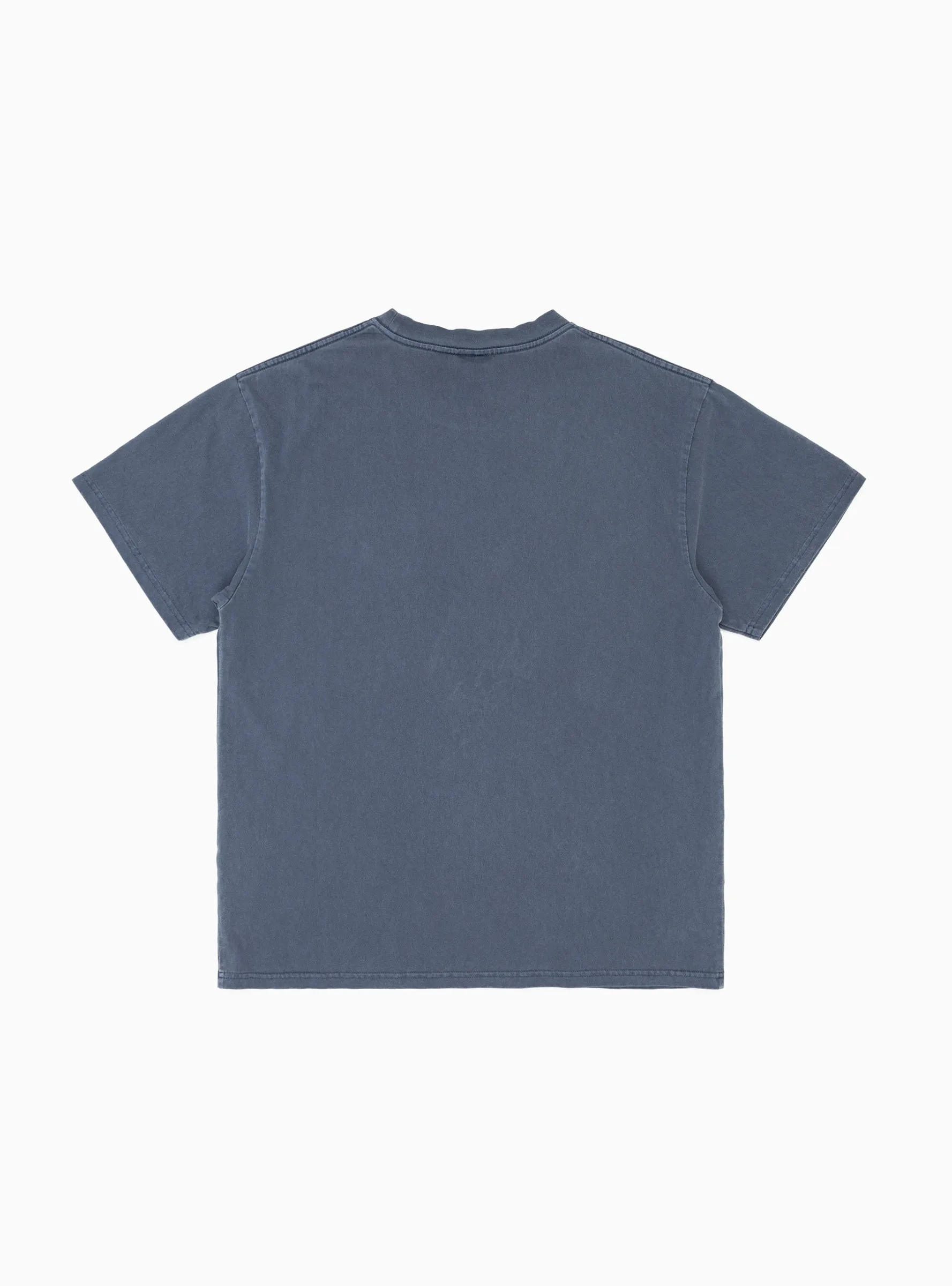 One Point Pigment Dyed T-shirt Navy