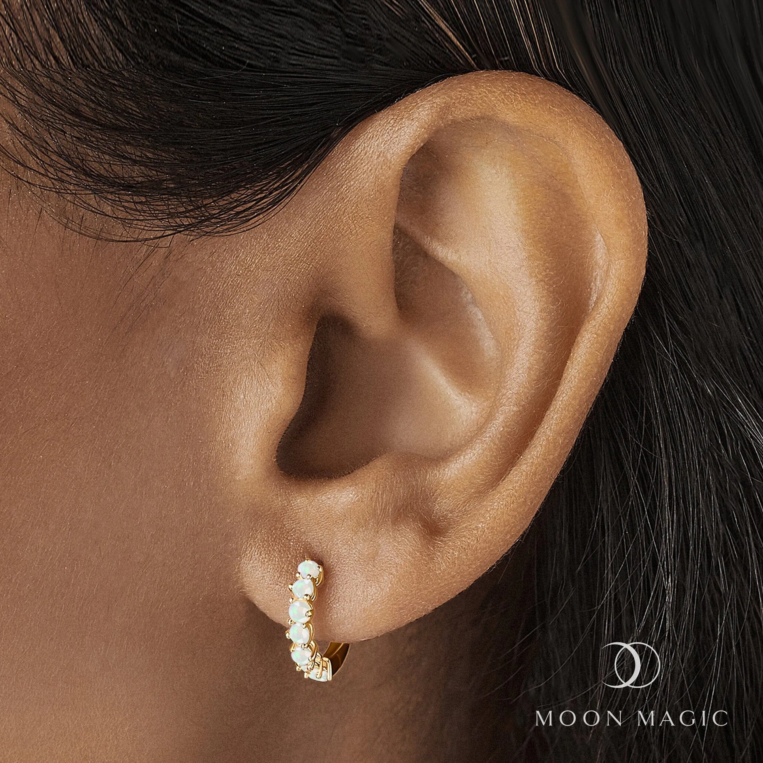 Opal Earrings - Bonny Hoops