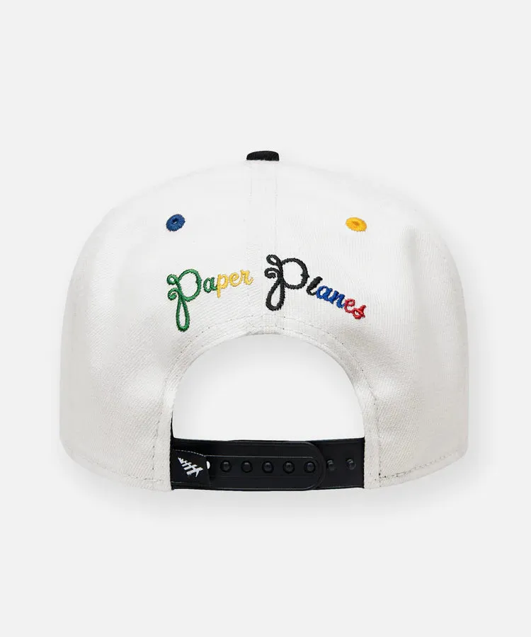 PAPER PLANES P's SNAPBACK W/ GREEN UNDERVSIOR