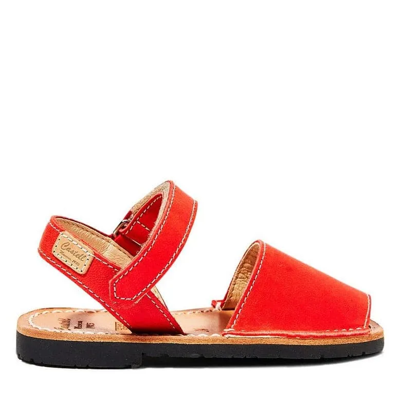 Plain Leather Menorcan Sandal For Kids - Iker 1002