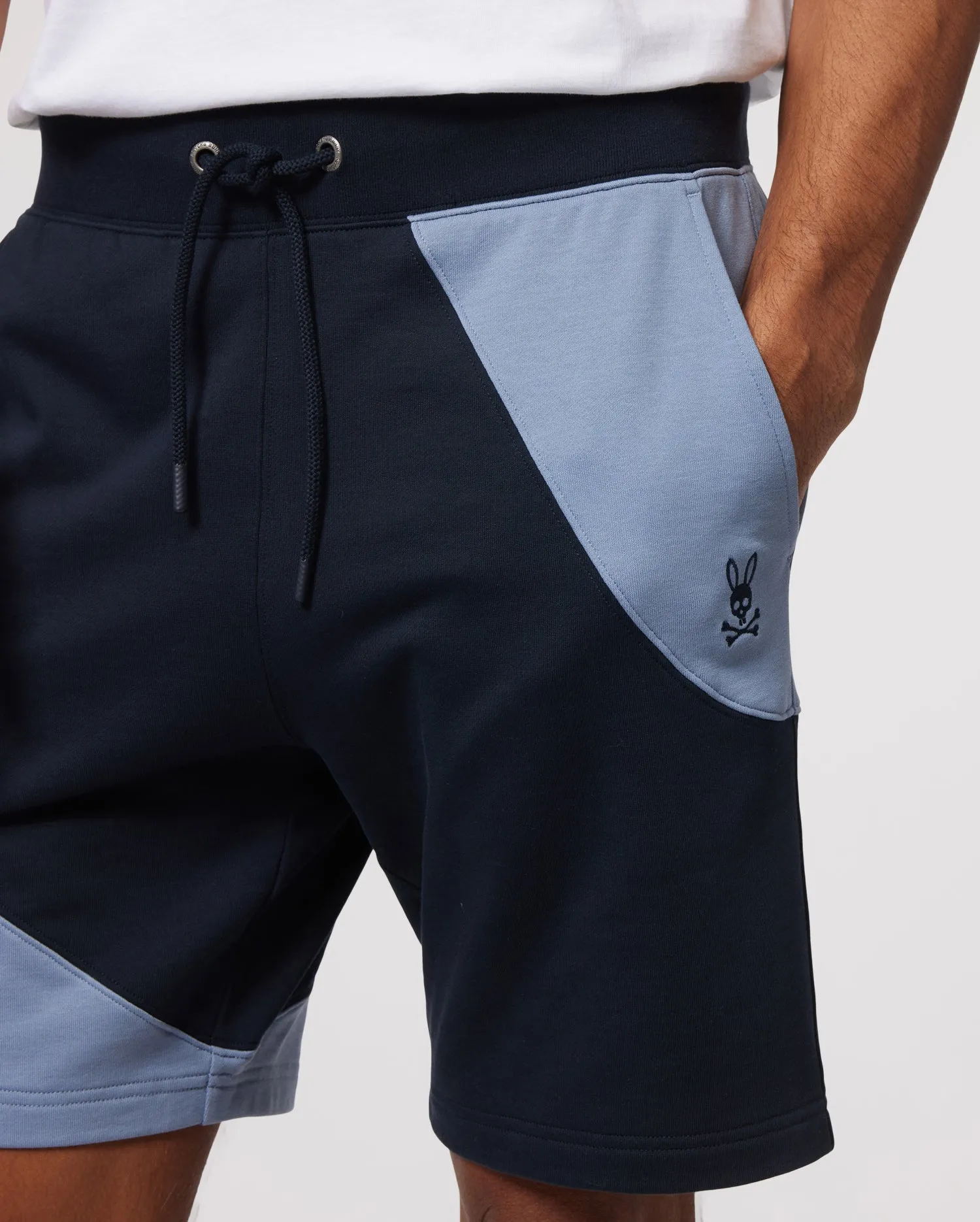 Psycho Bunny Mens Kenney Sweatshorts - Navy