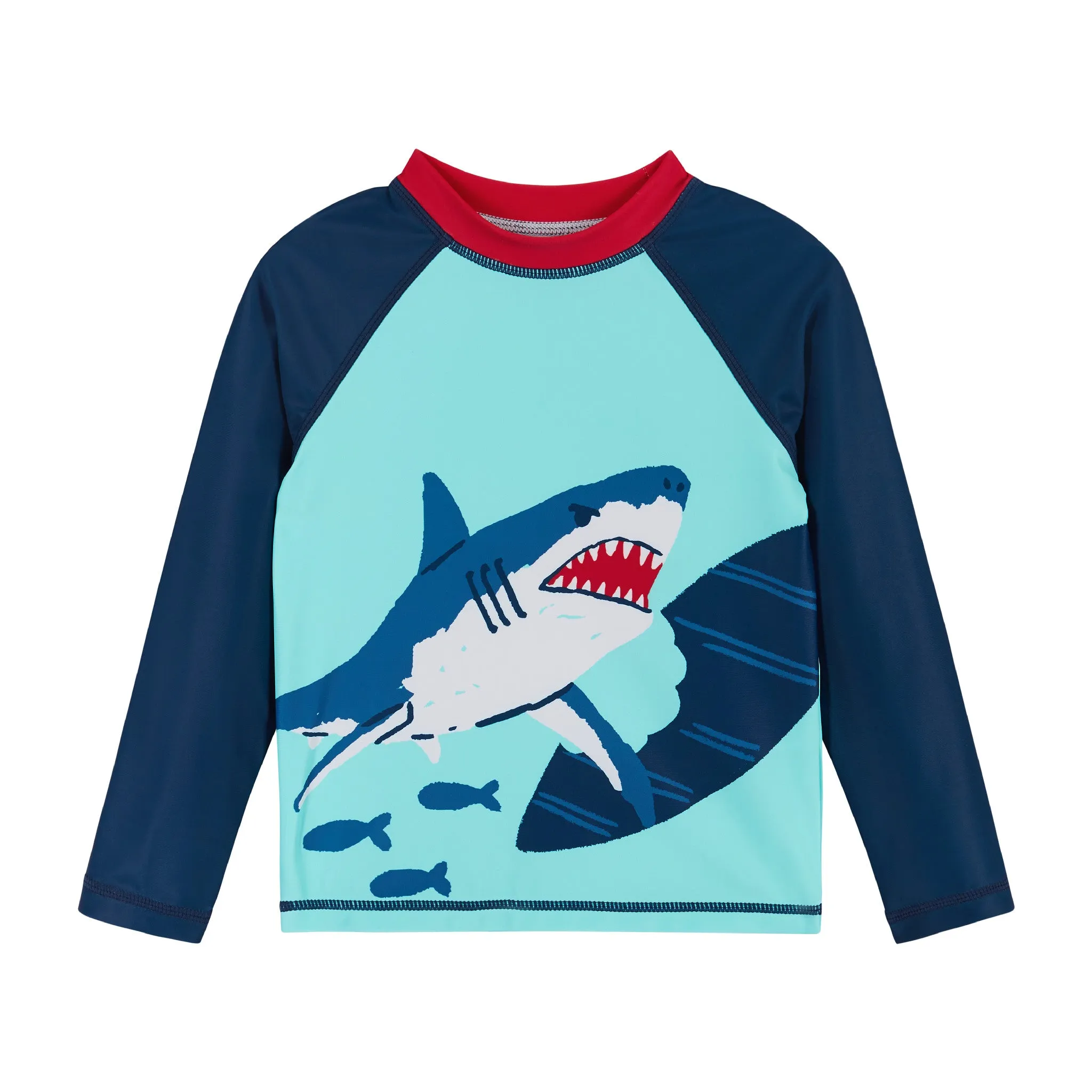 Raglan Rashguard and Boardshort Set | Shark Graphic