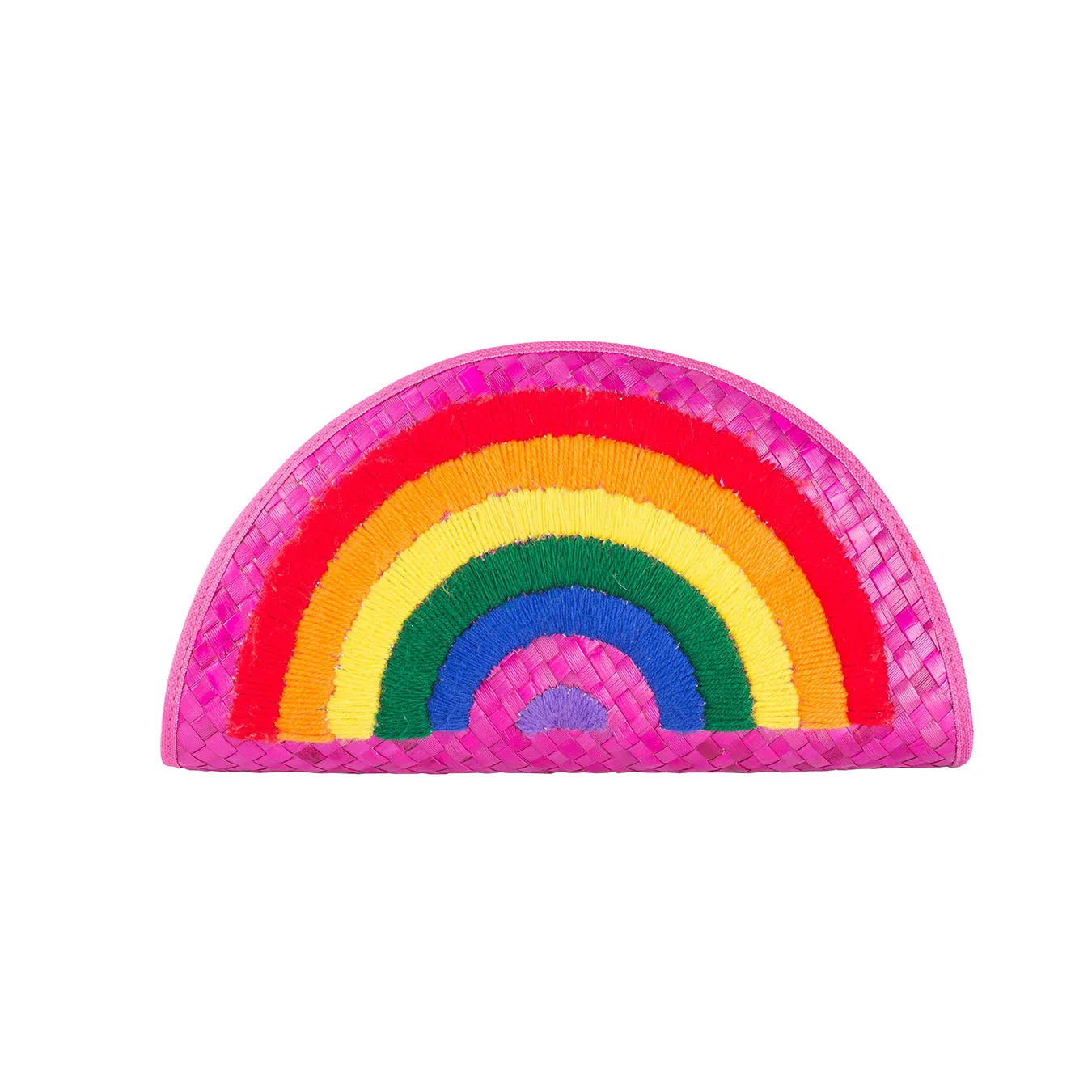 RAINBOW Half Moon Clutch