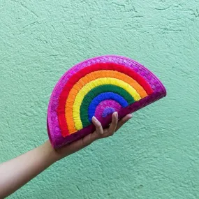 RAINBOW Half Moon Clutch