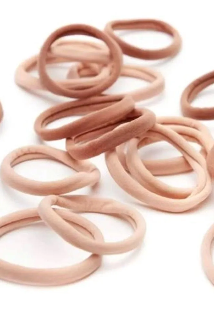 Recycled Nylon Elastics 20pc Set-Blush