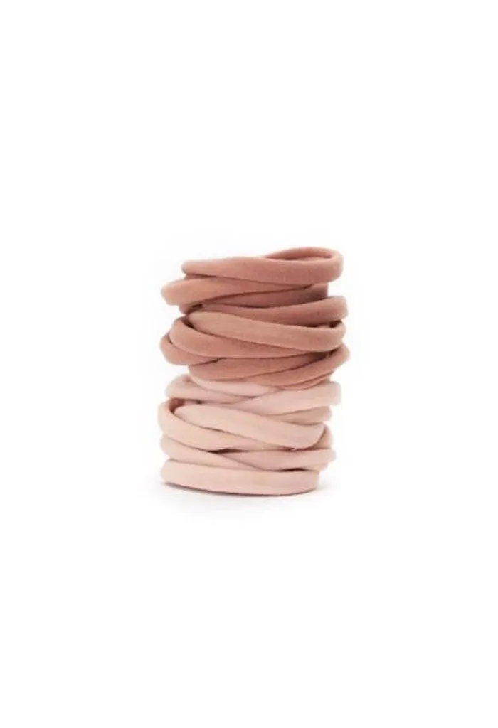 Recycled Nylon Elastics 20pc Set-Blush