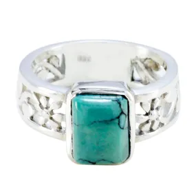 Riyo Charming Gemstone Turquoise 925 Silver Ring Popular Jewelry