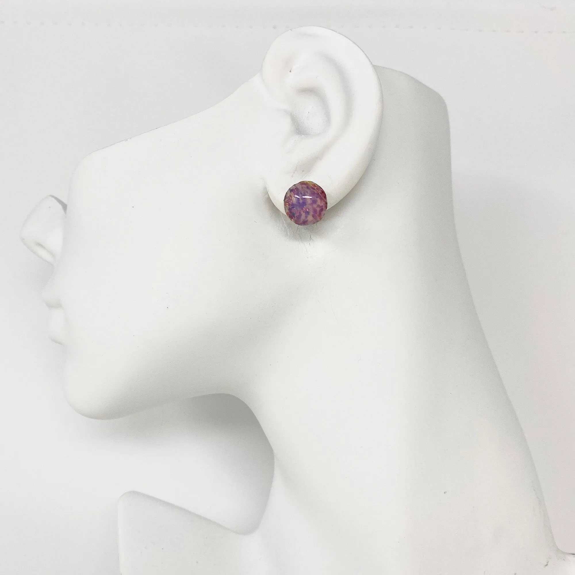 RONA silver opal studs