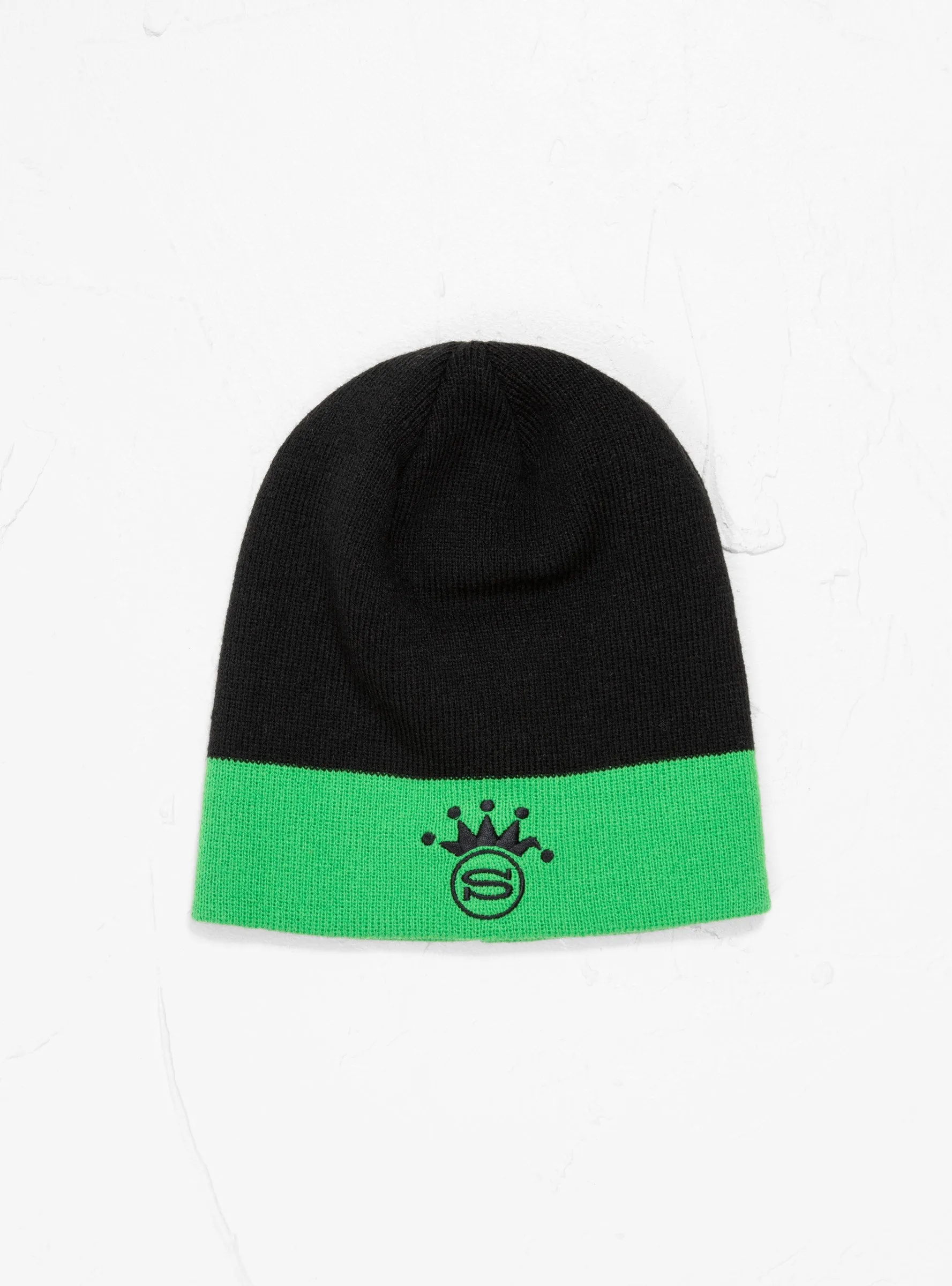 S Crown Jaquard Skullcap Black