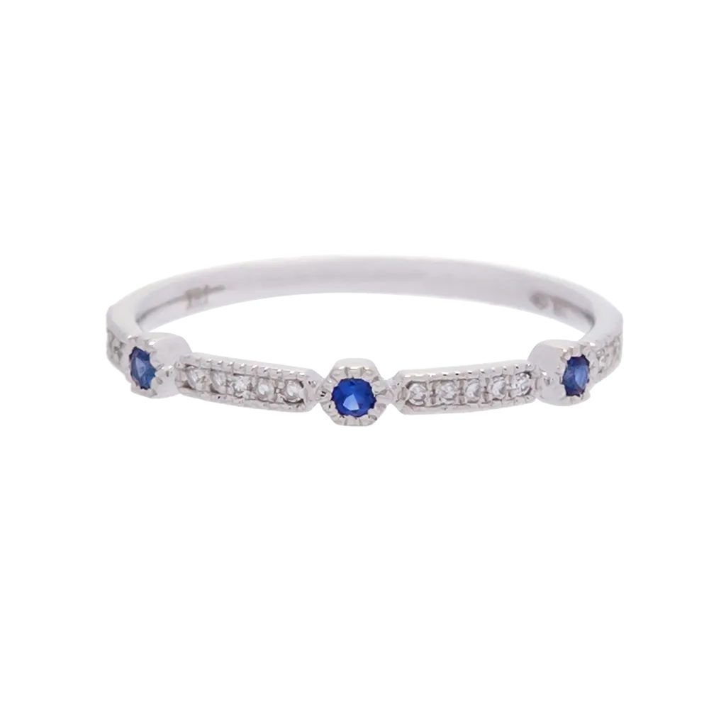 Sapphire and Diamond Band