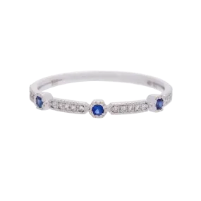 Sapphire and Diamond Band