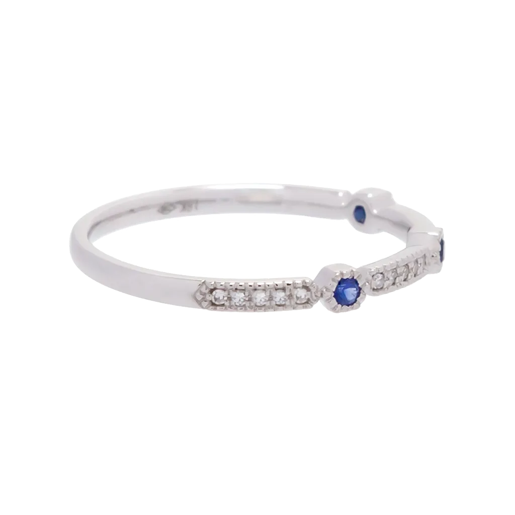 Sapphire and Diamond Band