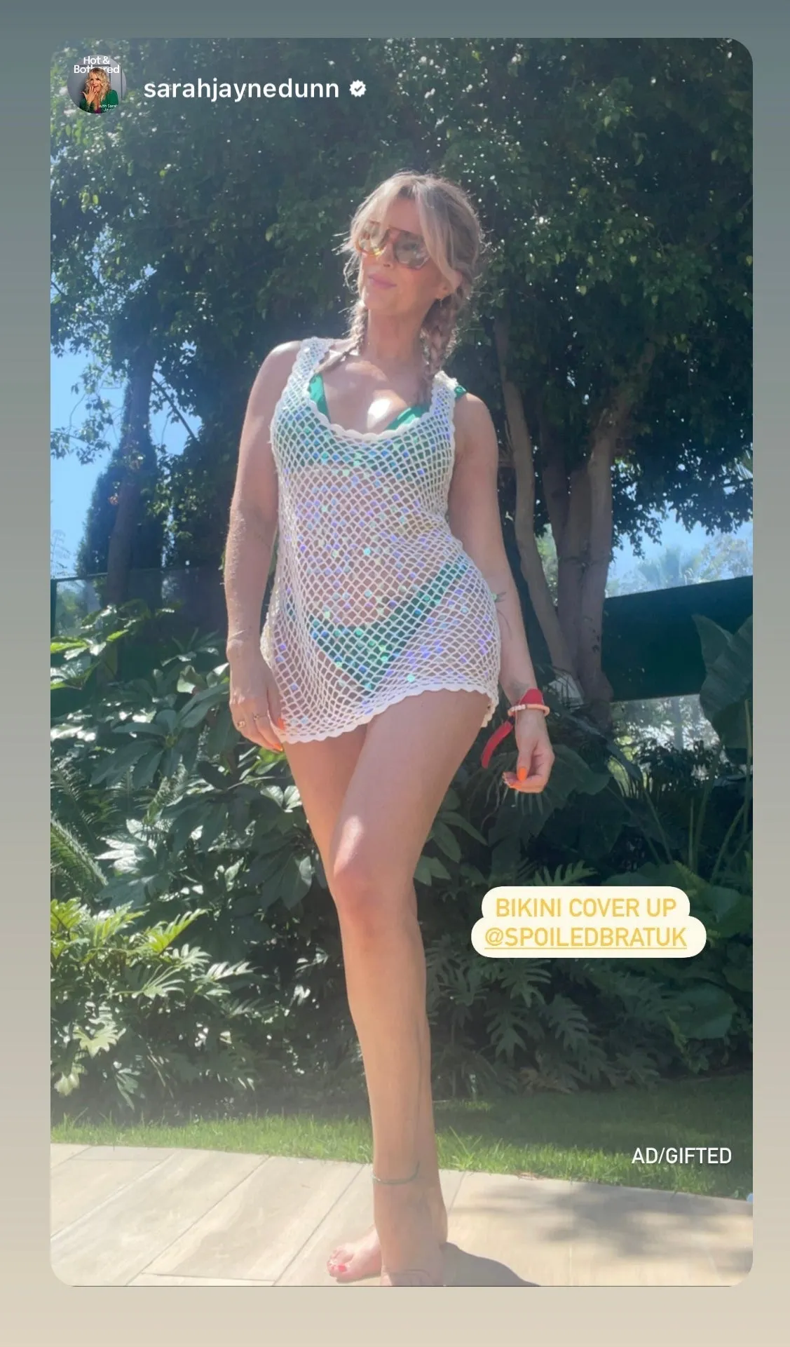 Show Me Your Mumu Sequin Cass Coverup as seen on Sarah Jayne Dunn