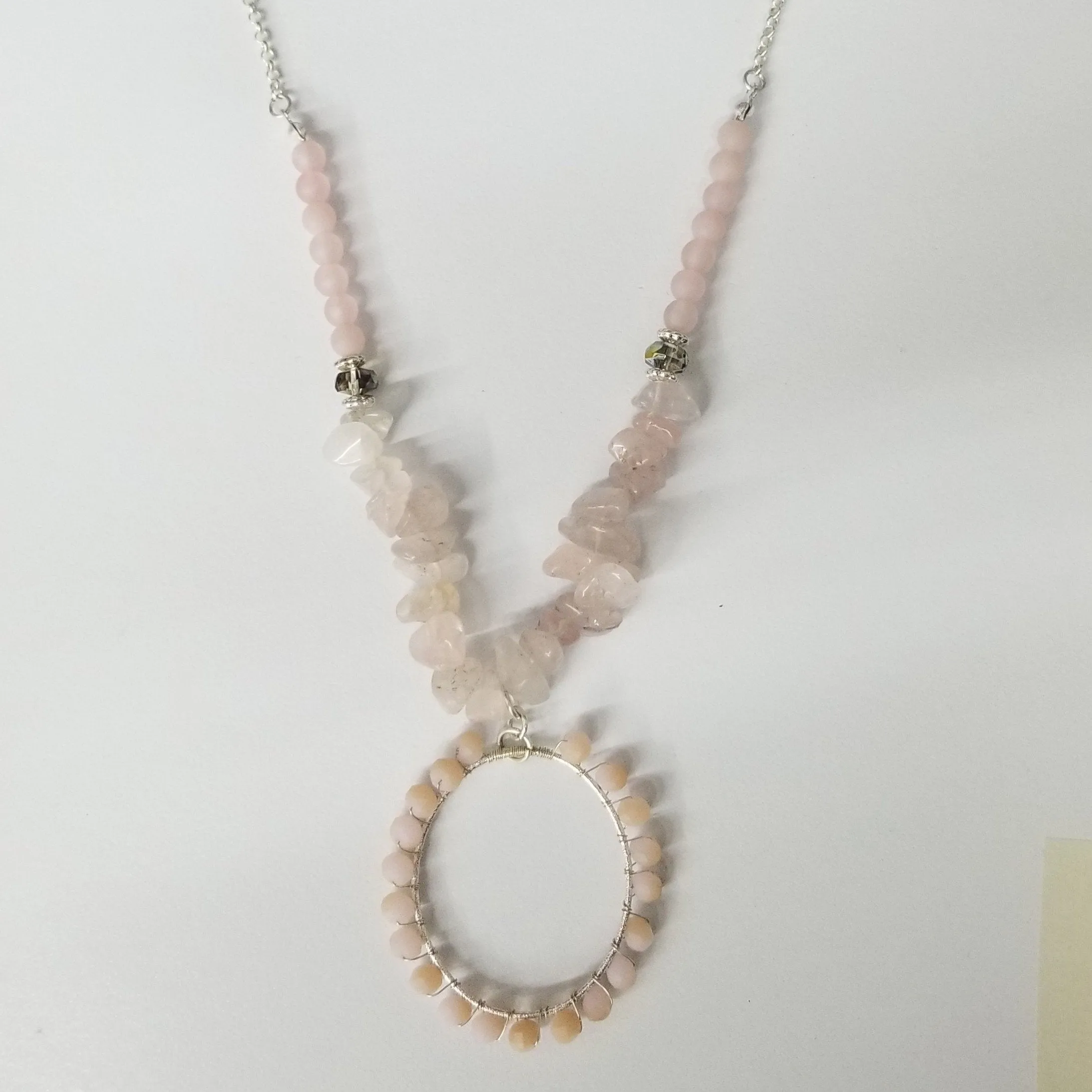 Simply Noelle Catch the Wave Beaded Necklace - Rose