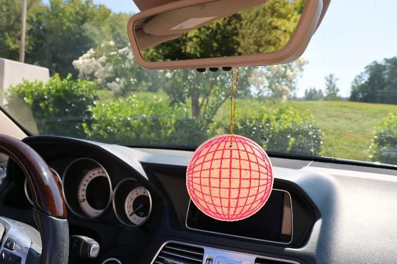 Simply Southern Freshiez Pink Pineapple-Shaped Air Freshener in Mocha Cream Scent- Sweet Tropical Fragrance for Car, Locker, Drawers, Closet (30-45 Days)