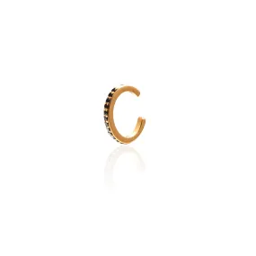 Soirée / Ear Cuff / Black CZ   Gold