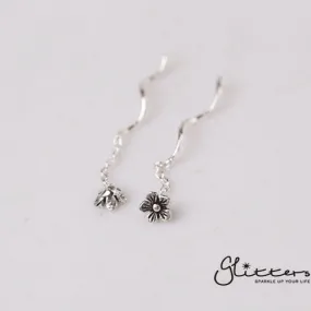 Sterling Silver Flower Ear Threader