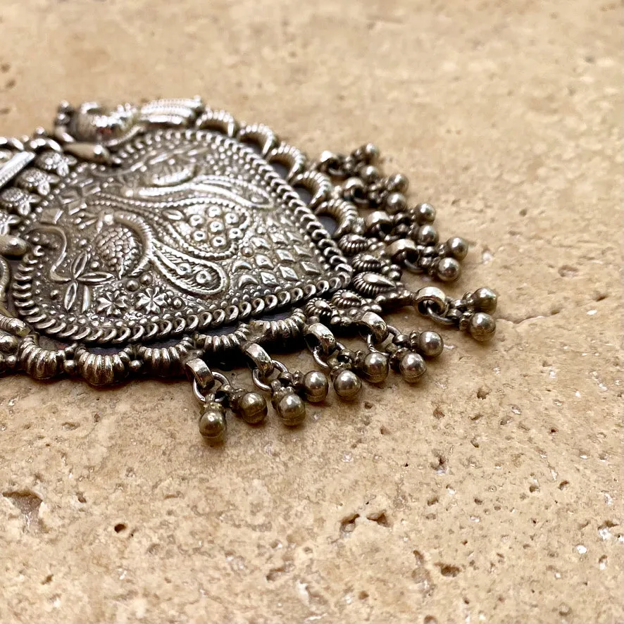 Sterling Silver Pendant - Adorsed Peacock