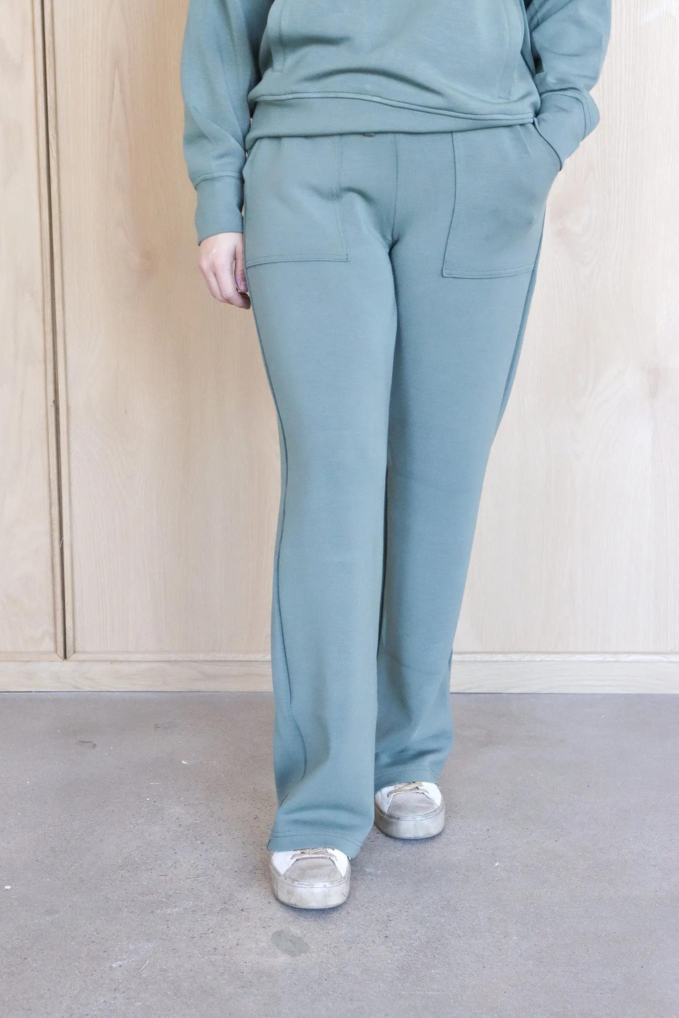 Straight Lounge Pants with Pockets