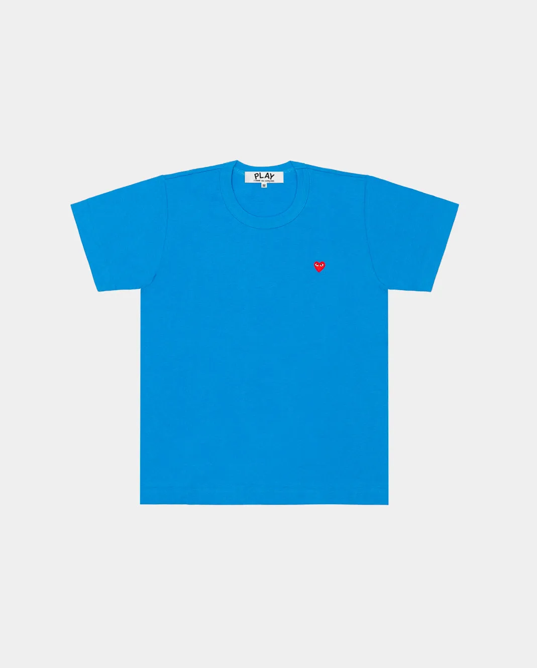 T314 SMALL RED HEART T-SHIRT / BLUE