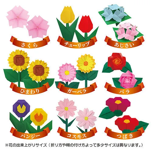 Toyo 16 Colours With Instructions Flowers Origami Paper 005018