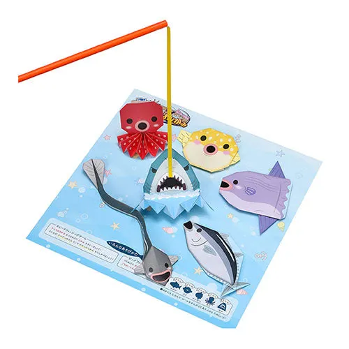 Toyo Fishing Pattern Magnetic Stickers Origami Paper Kit 005181