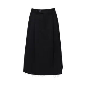 Twill Zipper Skirt