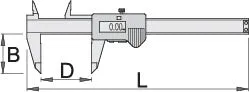 Unior Digital Calliper 0-150