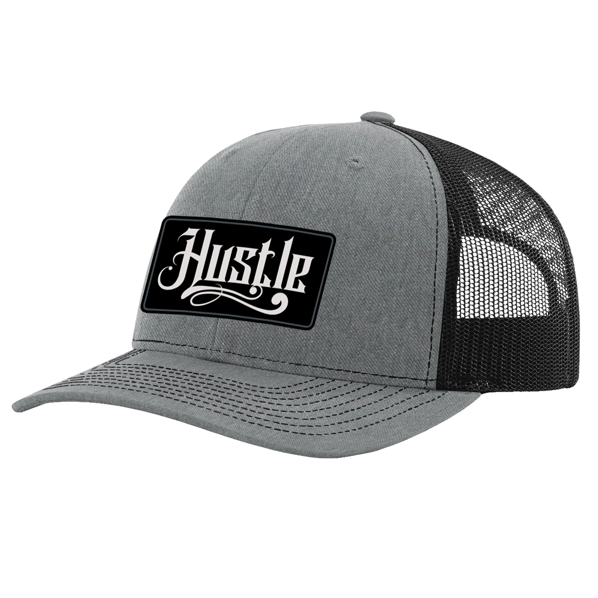 Vintage Hustle Hat - Heather Grey/Black