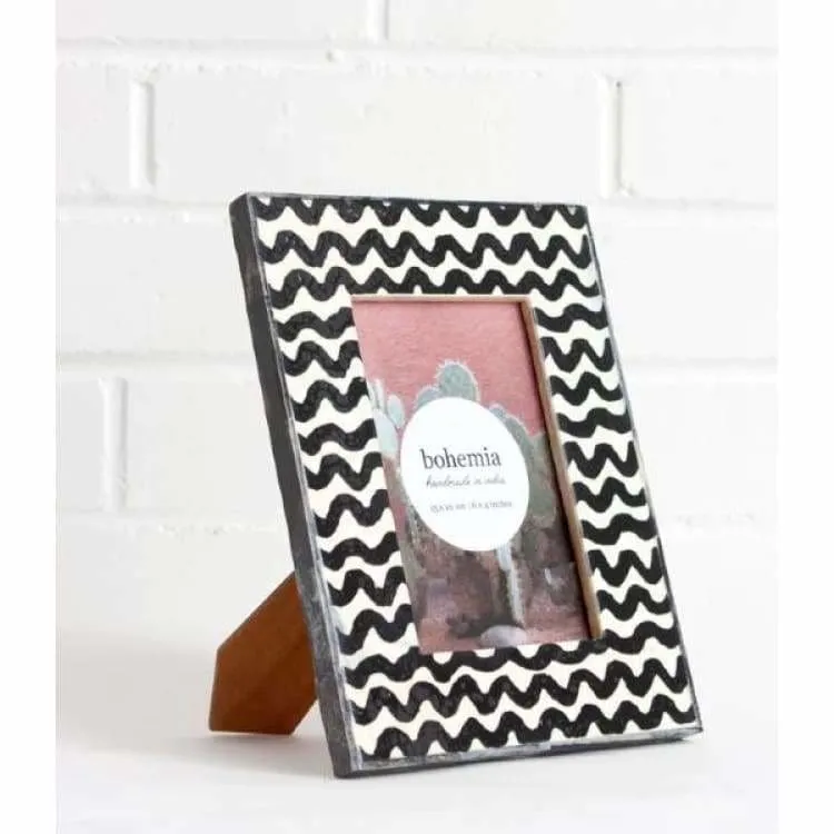 Wave Photo Frame - Grey