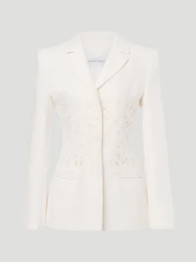 White Embroidered Jacket