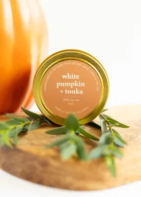 White Pumpkin   Tonka Candle | 3 oz. Tin