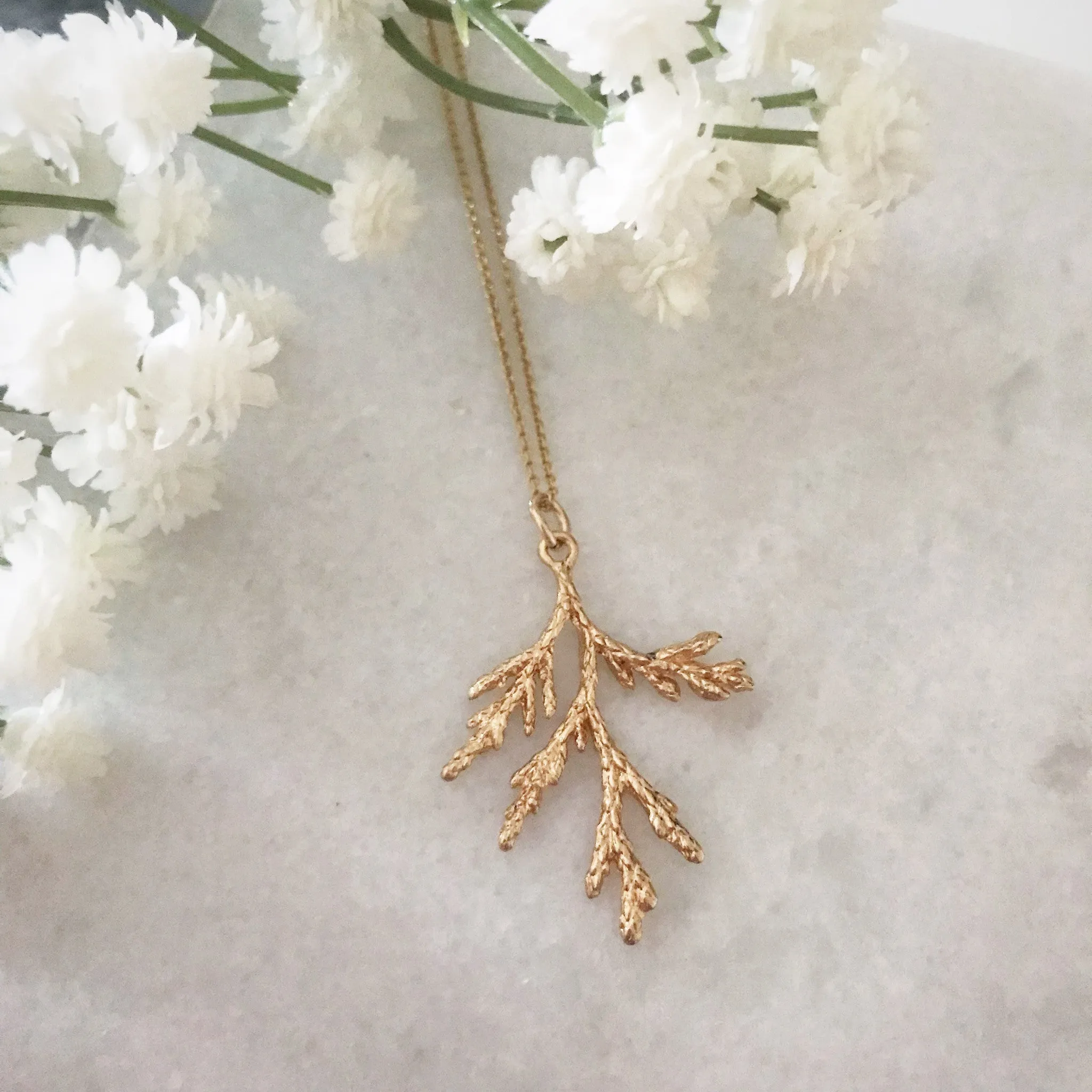 Wisteria London Aster Gold Branch Necklace