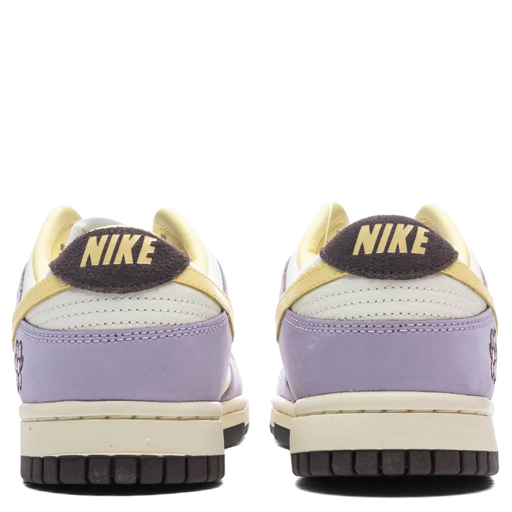 Women's Dunk Low 'Lilac Bloom'  - Lilac Bloom/Soft Yellow/Sail