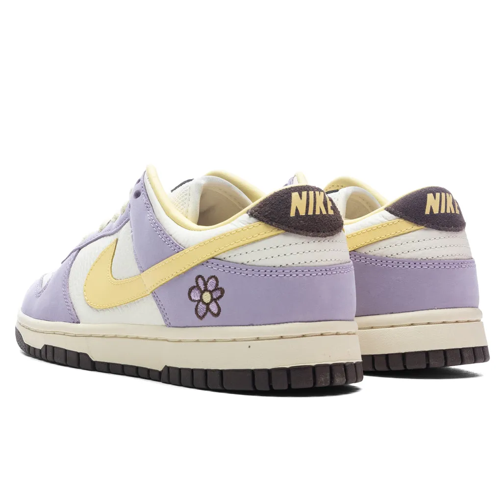 Women's Dunk Low 'Lilac Bloom'  - Lilac Bloom/Soft Yellow/Sail