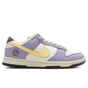 Women's Dunk Low 'Lilac Bloom'  - Lilac Bloom/Soft Yellow/Sail