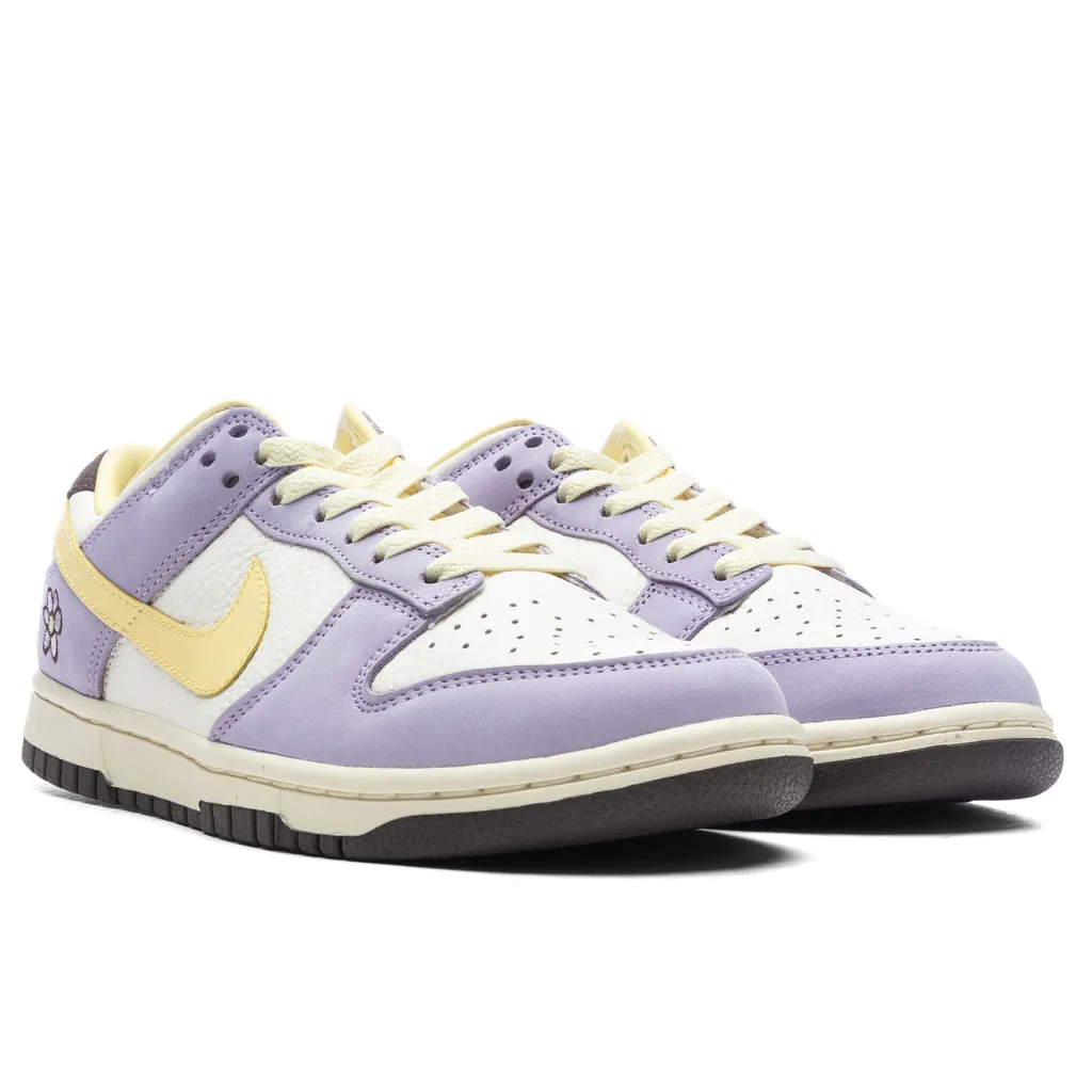 Women's Dunk Low 'Lilac Bloom'  - Lilac Bloom/Soft Yellow/Sail