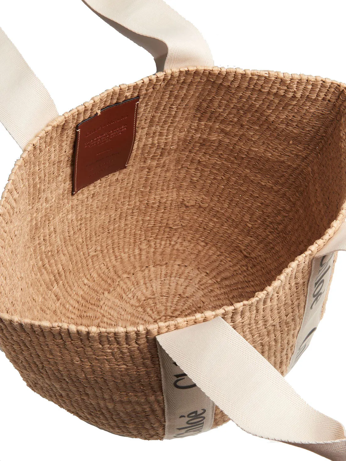 Woody Large Basket, White