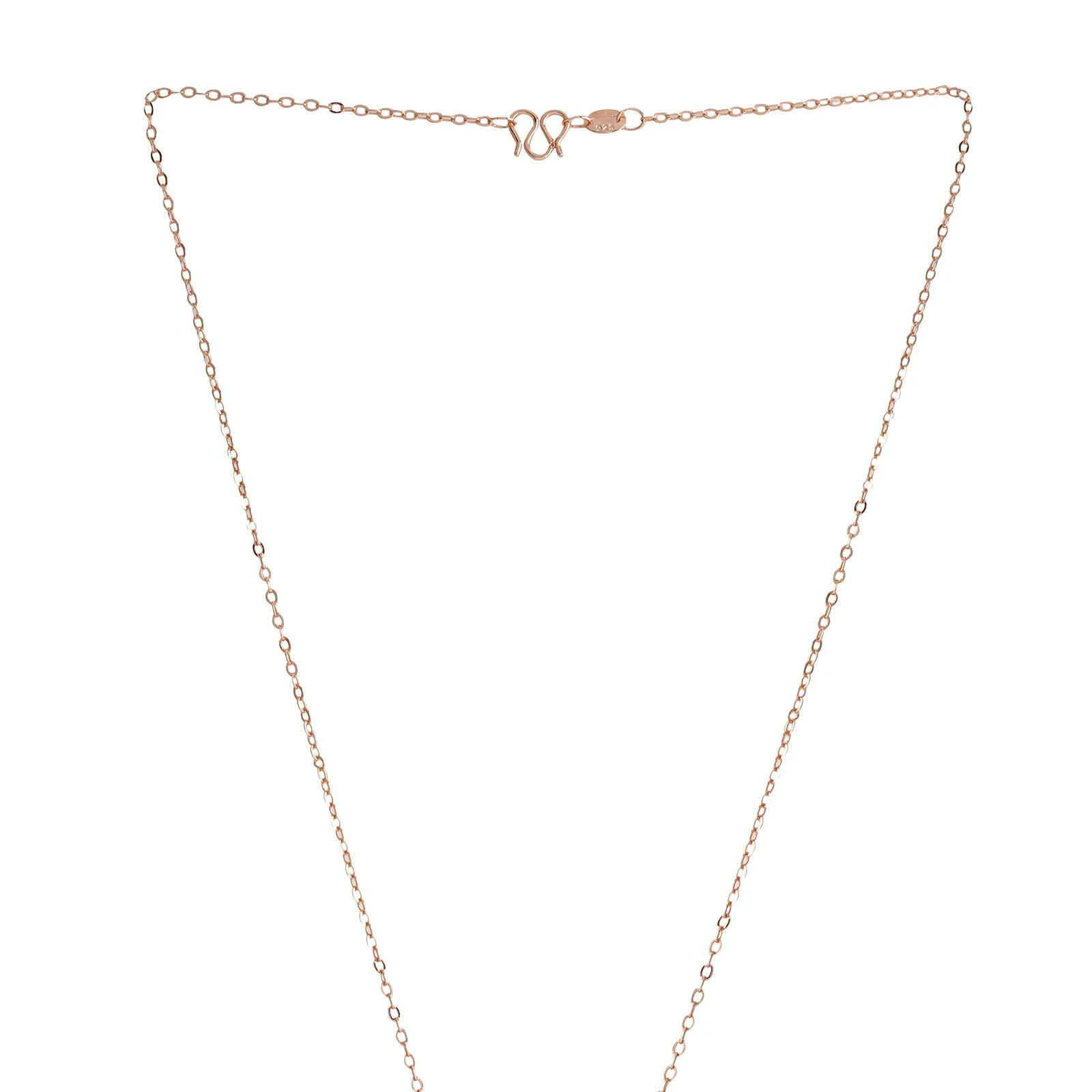 Zelda Rosegold Rhinestone Necklace